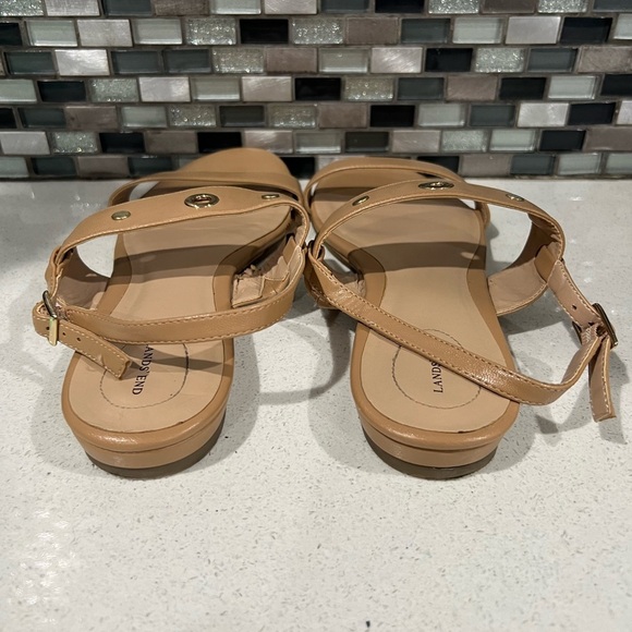 LANDS END women beige strap sandals/size 9 - Picture 7 of 10